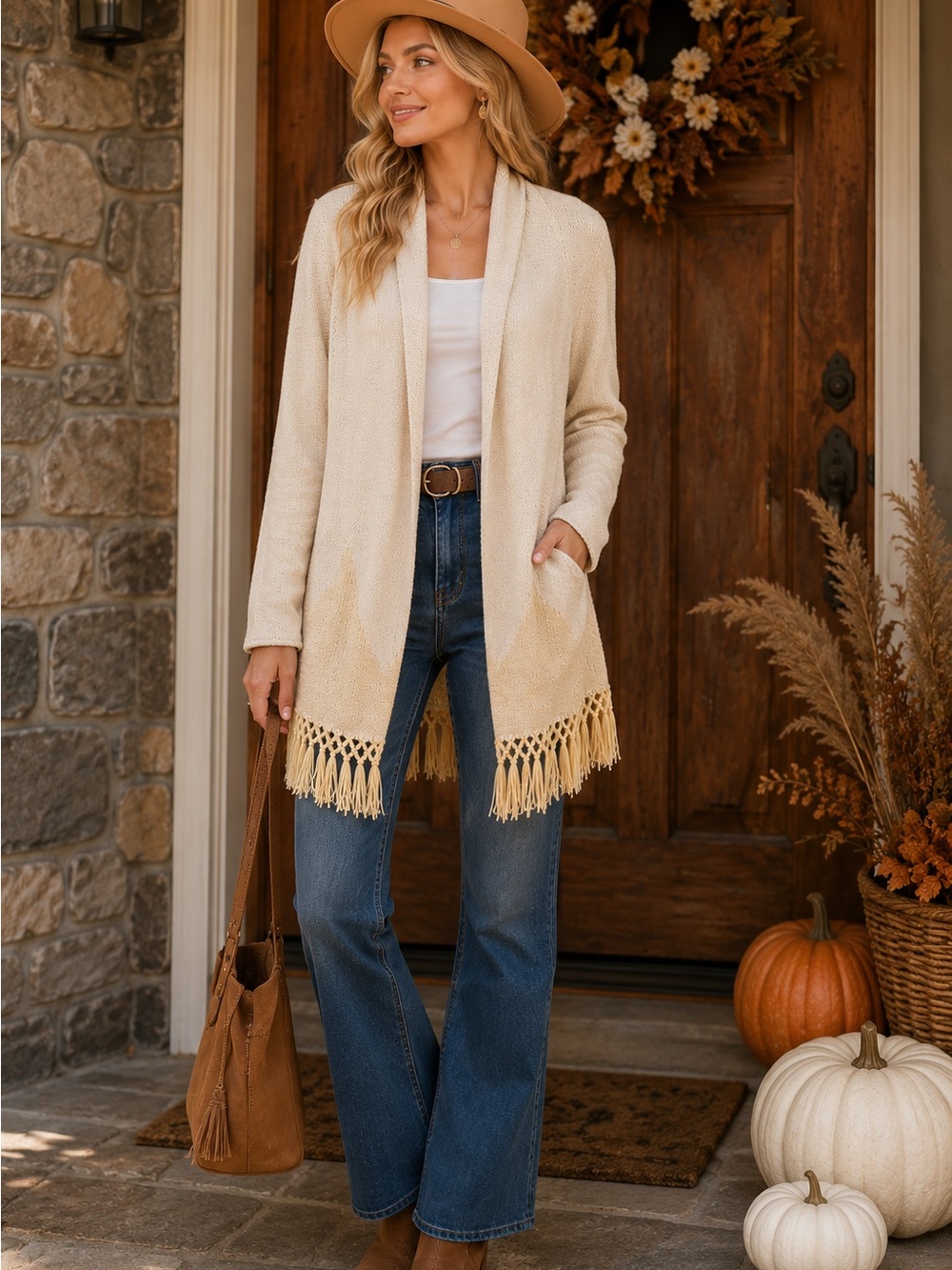 Lilly Pulitzer Tatum Fringe Hem Cardigan - Size: Large